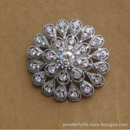 rhinestone sparkle wedding brooches